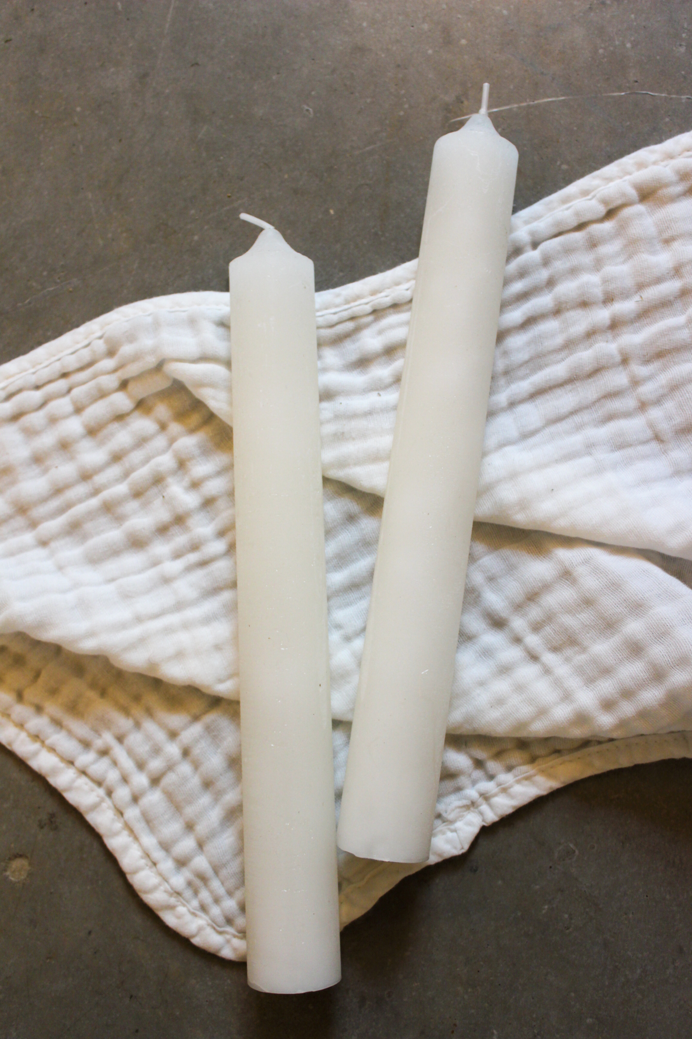 Kerze Berta groß - Elfenbein