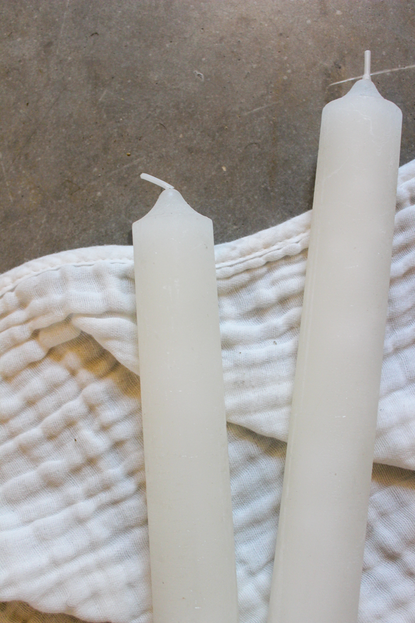 Kerze Berta groß - Elfenbein