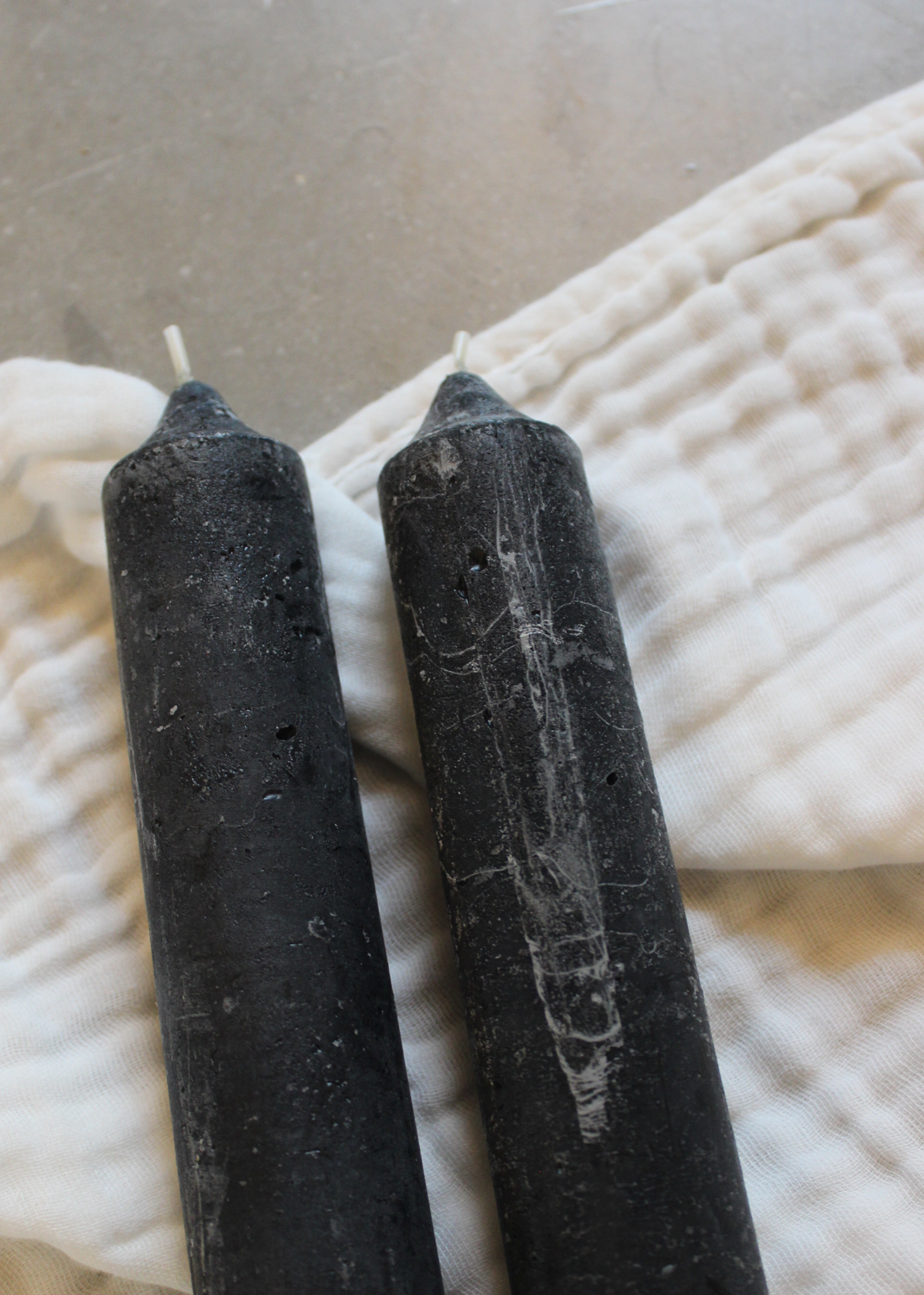 Kerze Berta klein - Schwarz