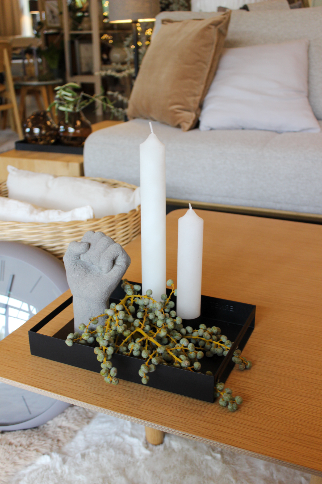 Kerze Berta groß - Elfenbein