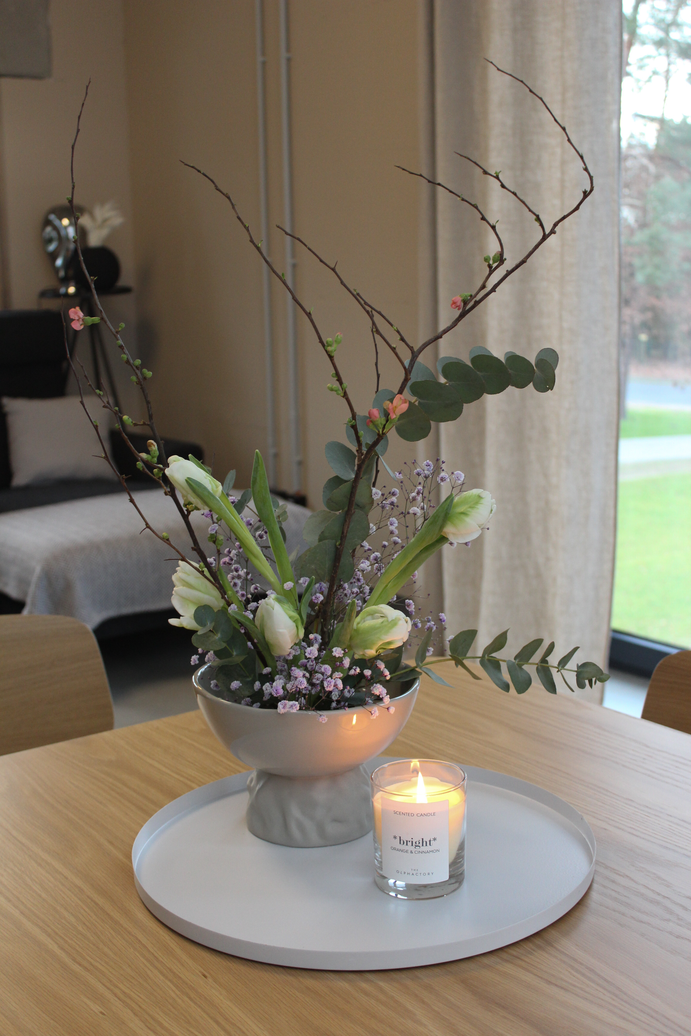 Schale Vince groß - greige